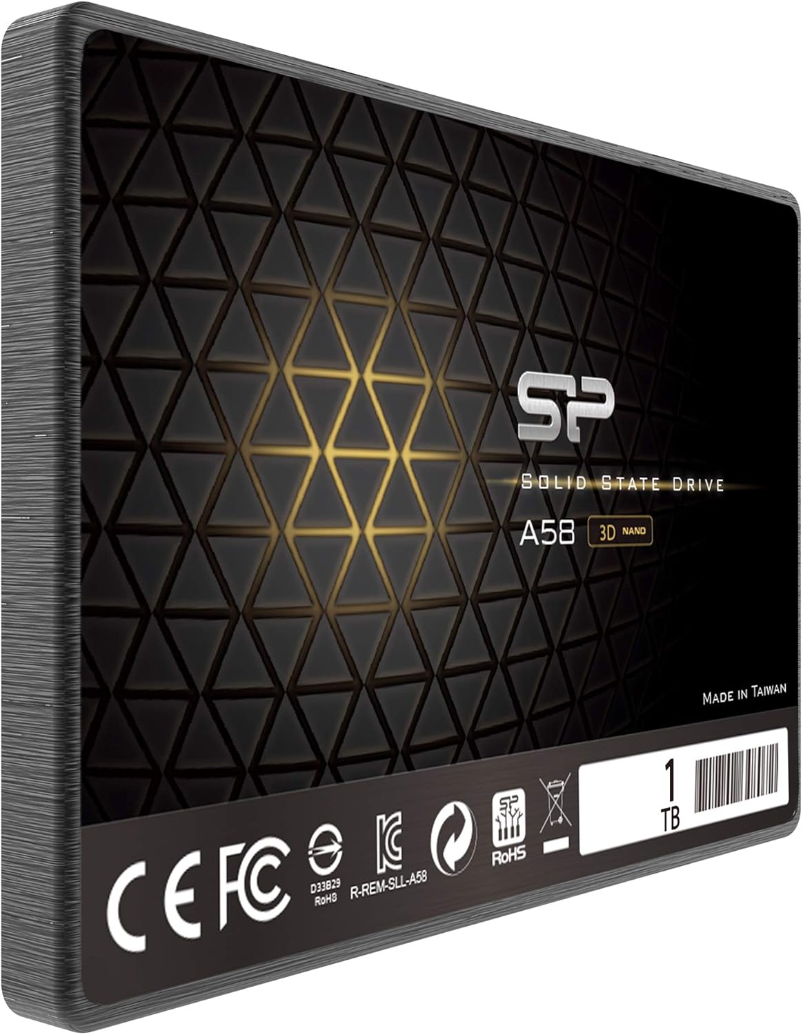 Silicon Power 1TB SSD 3D NAND TLC A58 Performance Boost SATA III 2.5" 7mm (0.28") Internal Solid State Drive SU001TBSS3A58A25CA