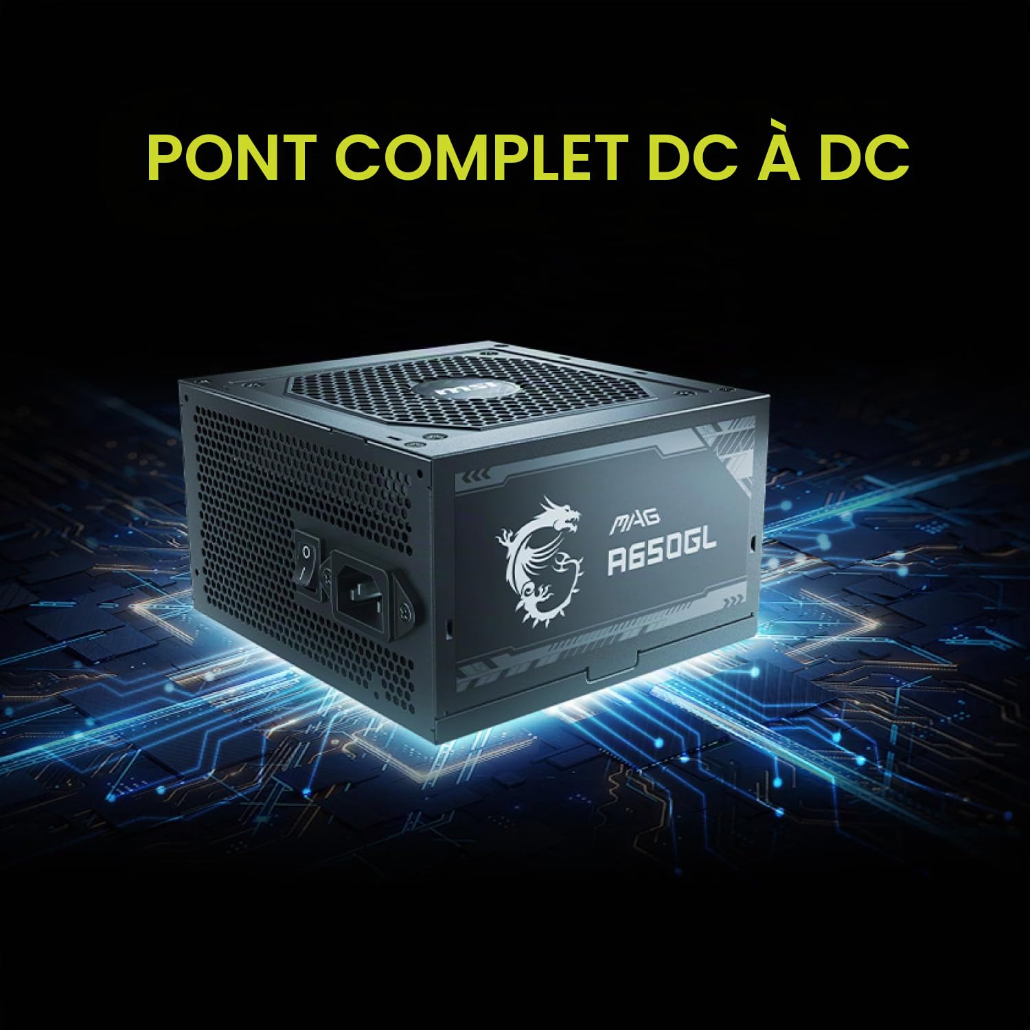 MSI PSU mag A650GL 80 Plus Gold Full Modular