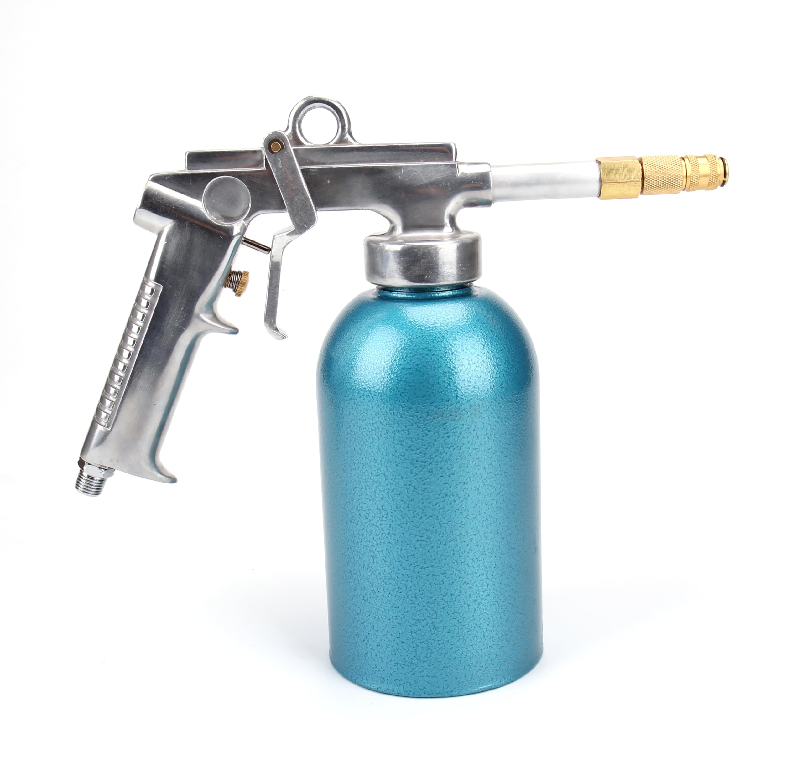 Pistolet à pression - Réservoir de 1100 ml - 4-5 bar - Pistolet à air comprimé - Tuyau - Buse à crochet - Buse ronde