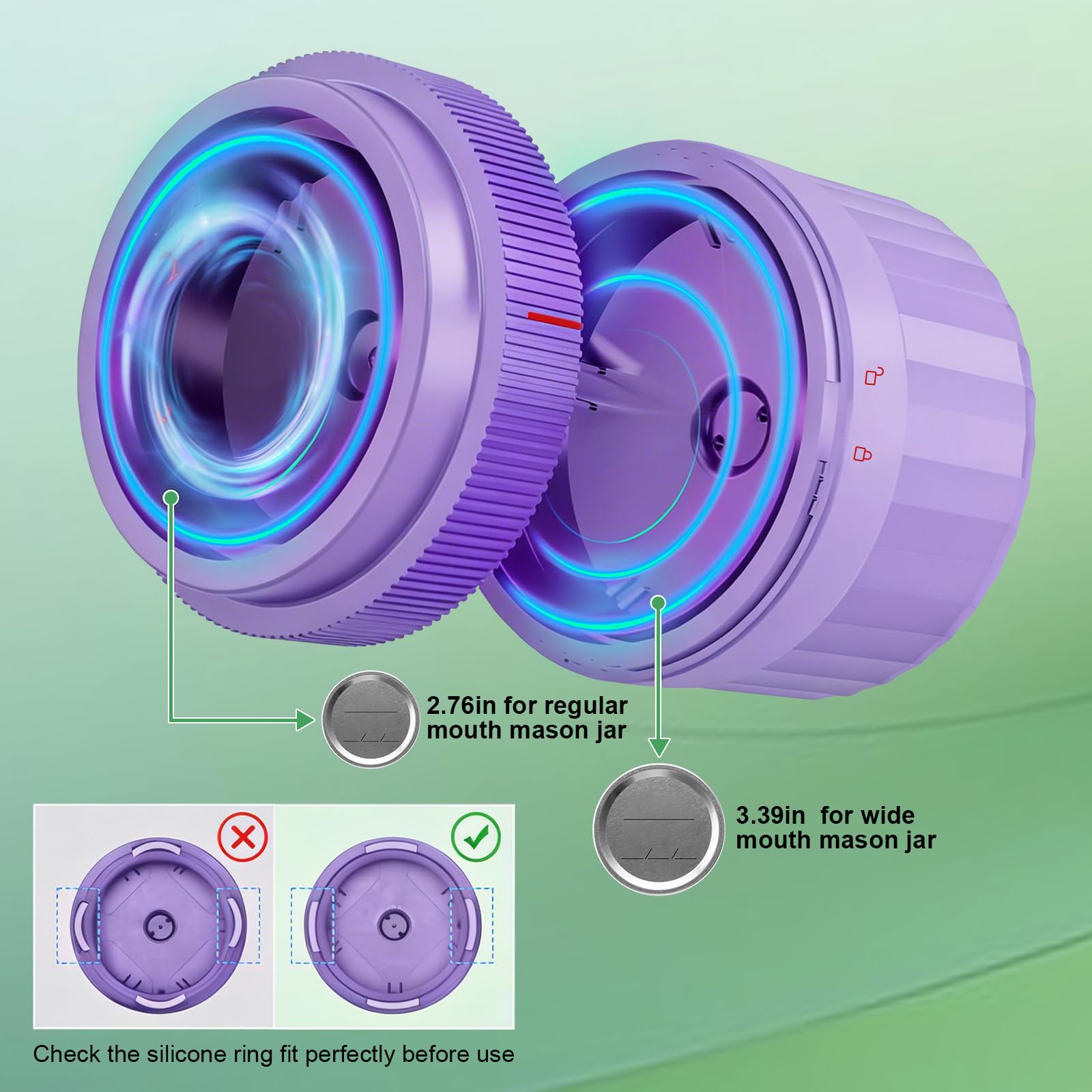 Mason Jar Vakuumiergerät, VP06+ Elektrischer Vakuumierer für Gläser