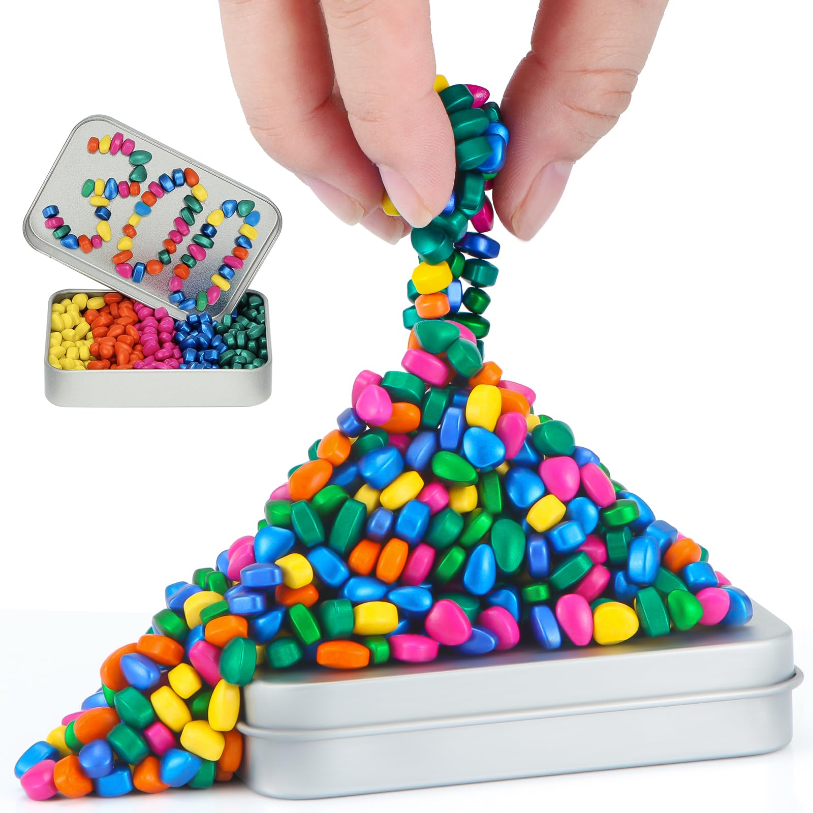 GIMOBOTE Ferrite Putty Multicolor 300+, Adult Sensory Desk Decor โ image 1