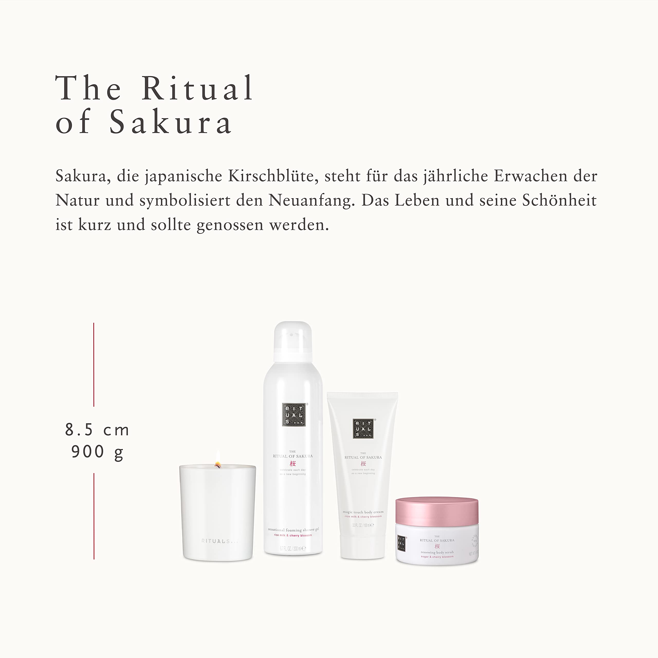 RITUALS Geschenkset für Frauen von The Ritual of Sakura, Größe M – Mit Reismilch und Kirschblüte – Nährt die Haut und Wirkt Erneuernd