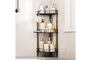 Consumest Adjustable Corner Shower Stand