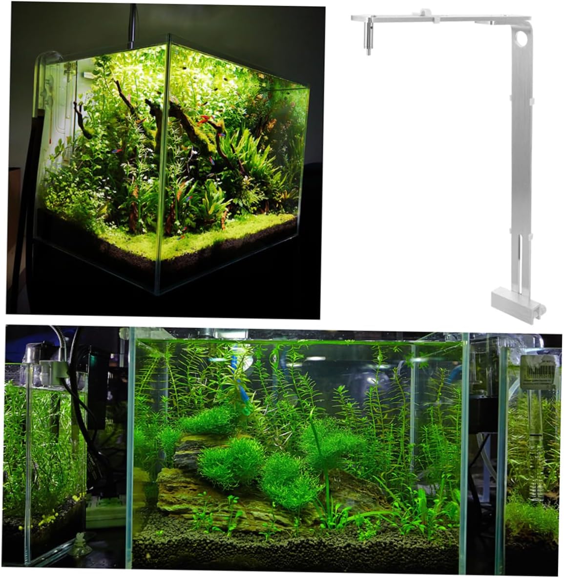 balacoo 2pcs Aquarium Light Stand for Fish Tank Bracket Stylish Design Easy Installation for Optimal Lighting Aquariums Suitable