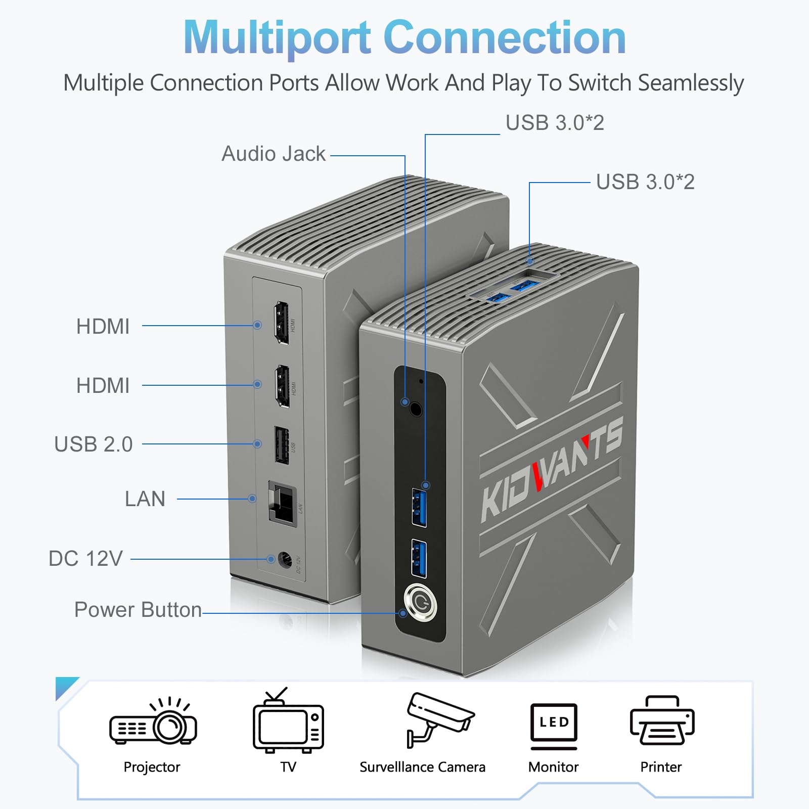 Amazon.com: Mini PC Intel N4000 (Up to 2.6GHz), 8GB LPDDR4 RAM