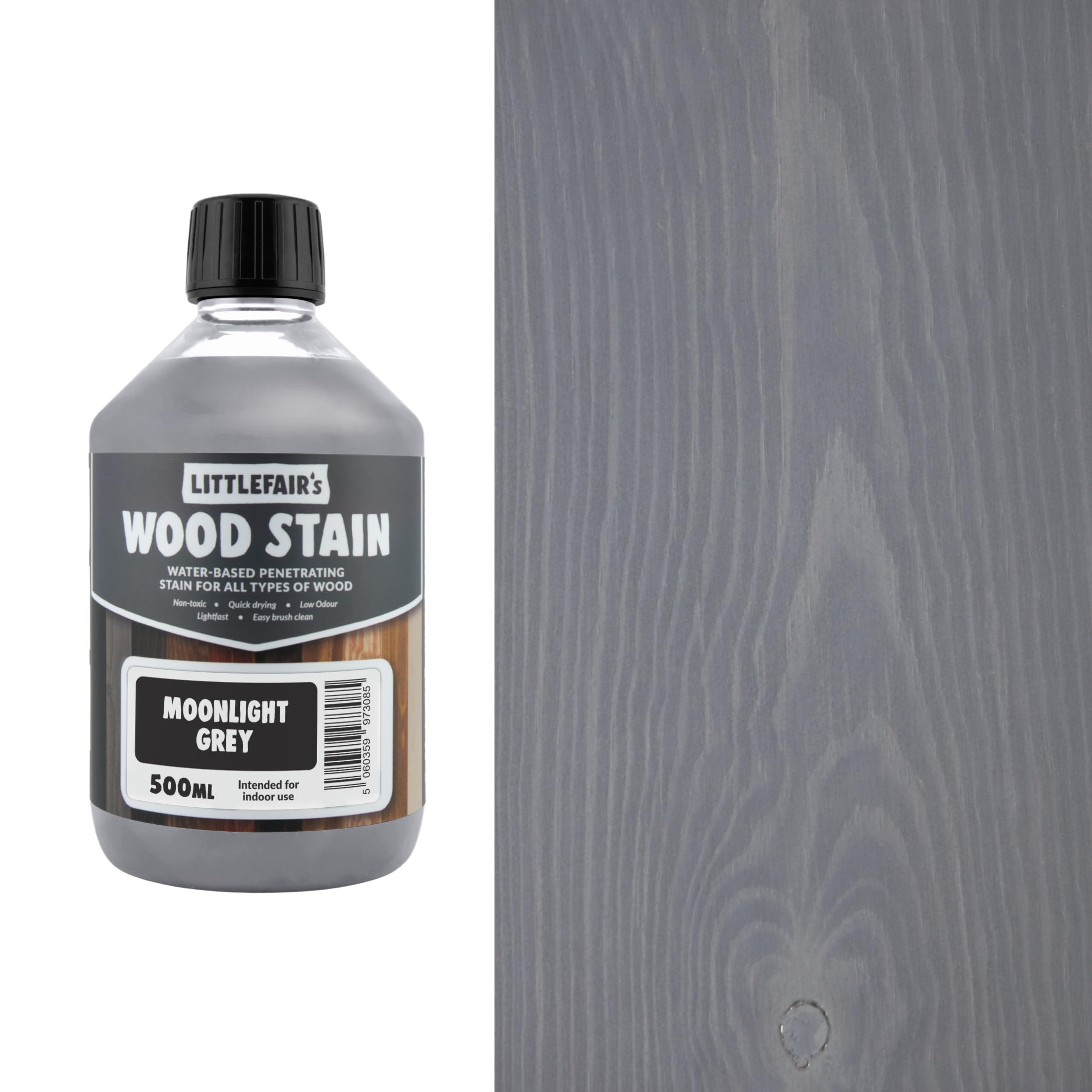 Wood Stain Water-BasedMoonlight Grey500MlLittlefair's from B&Q