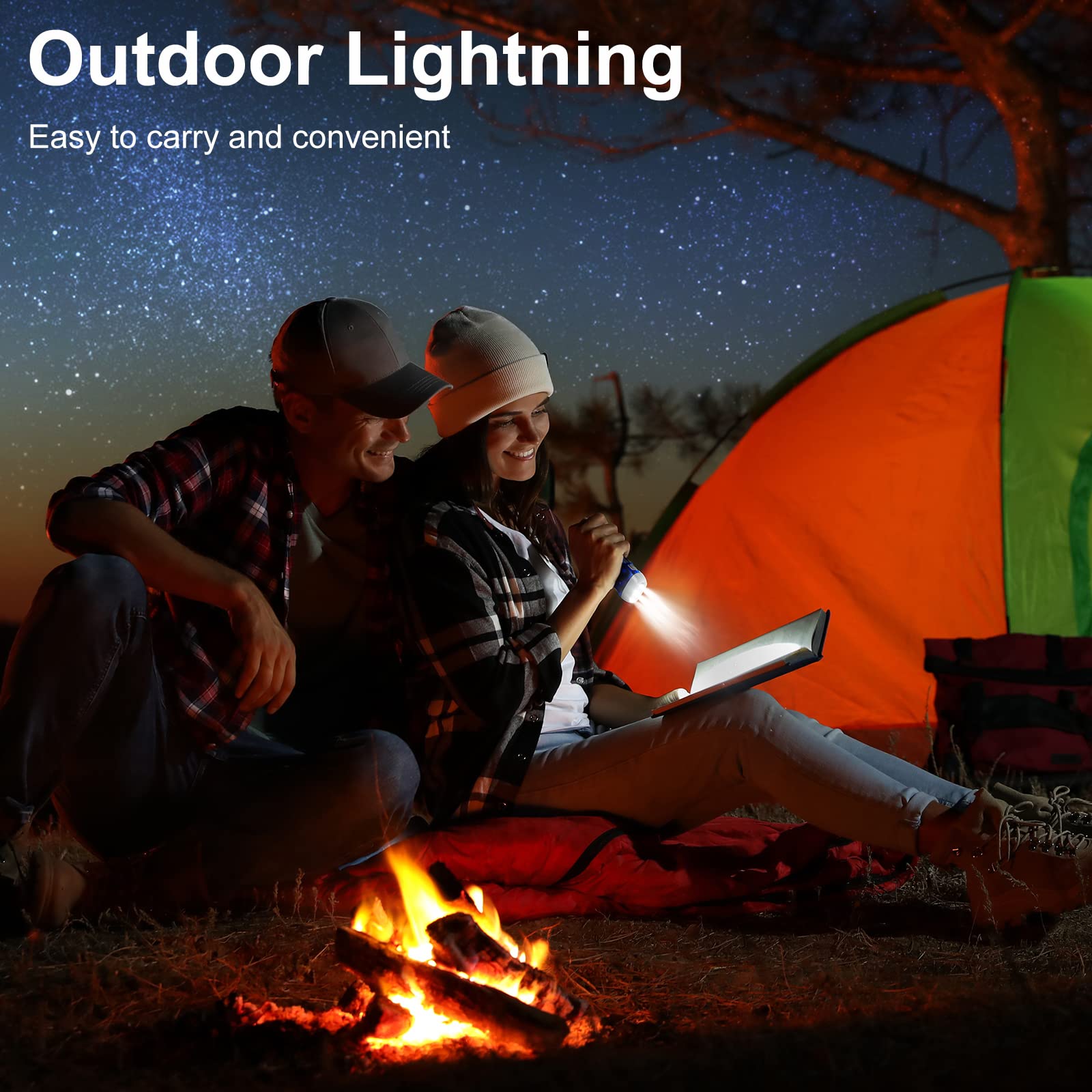 48 Pcs Hand Crank Flashlights - No Batteries, 3 LED, Squeeze Power, With Wrist Strap (Yellow, Green, Blue, Red) - View #8