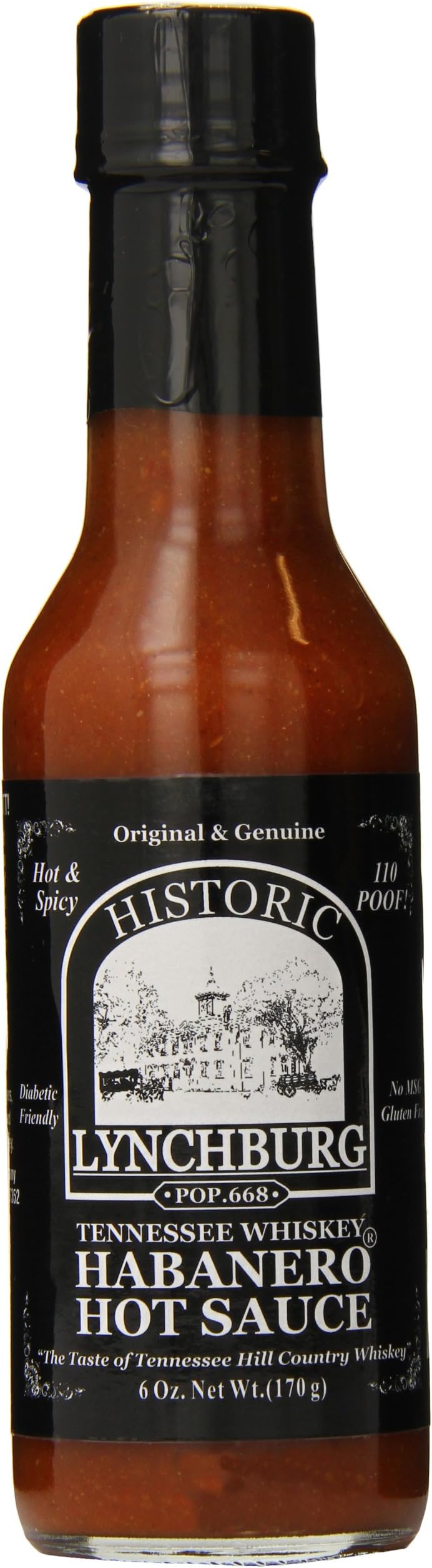Lynchburg Tennessee Whiskey Habanero Hot Sauce, 6 Ounce