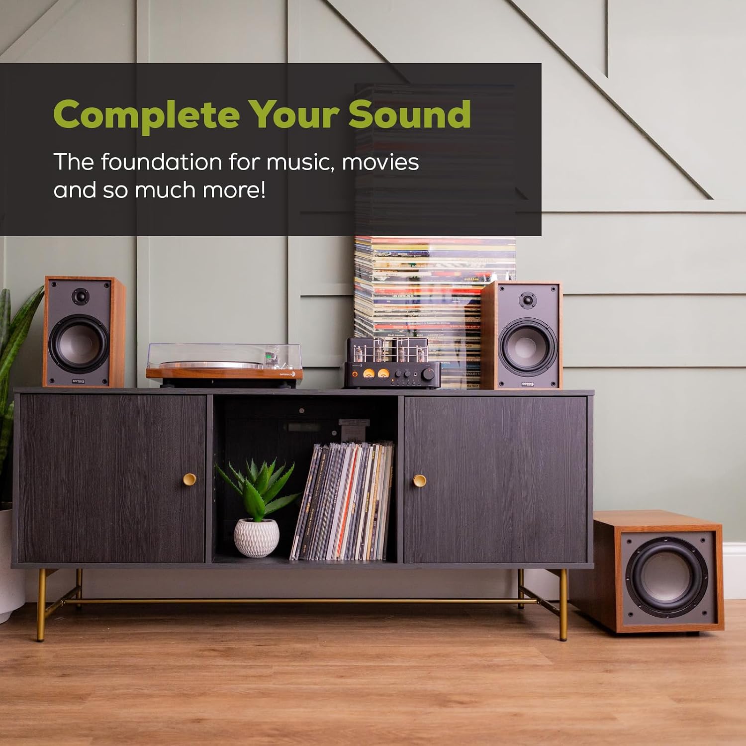 Dayton Audio Classic CS1200 – 12" 200W Powered Subwoofer with Class-D Amplifier, Deep Bass and Clean Design for Home Theater & Music – Wood 5 71thWBoimjL. AC SL1500