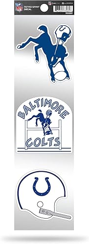 Miniatura 29 de Rico Industries Juego de calcomanías retro de fútbol americano de la NFL