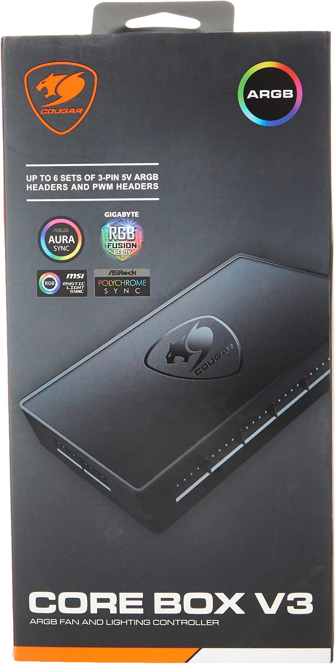 Cougar Gaming Fan Controller Core Box V3, Black, 3Mcobxv3.0001