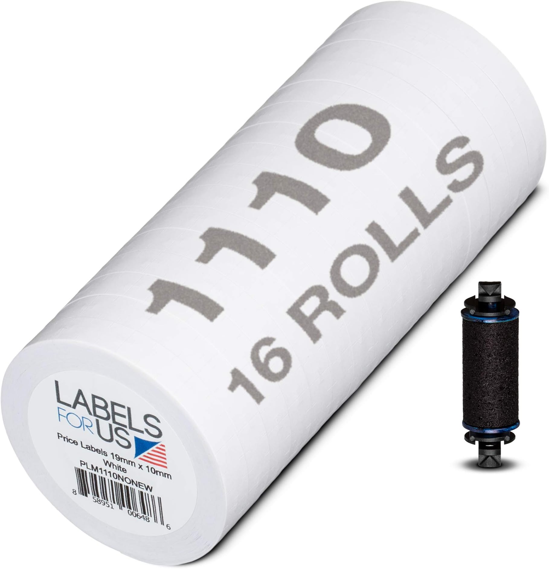 Monarch 1110 Compatible Printing Label Stickers, Label Sticker Roll, White - 17,000 Labels - 16 Rolls - Labels for Us