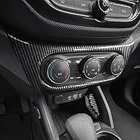 Vista 4 de YOUTOOCAR Cubierta de panel de botón de aire acondicionado interior con patrón de fibra de carbono compatible con Chevy Trailblazer 2020-2023