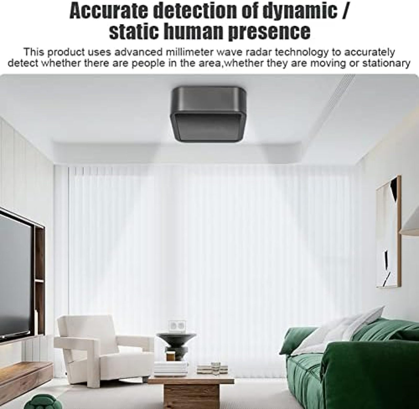 Sensor de Presencia Humana MmWave Radar detección de Alta precisión Cuerpo Humano Existe Soporte de Sensor Tuya, ZigBee