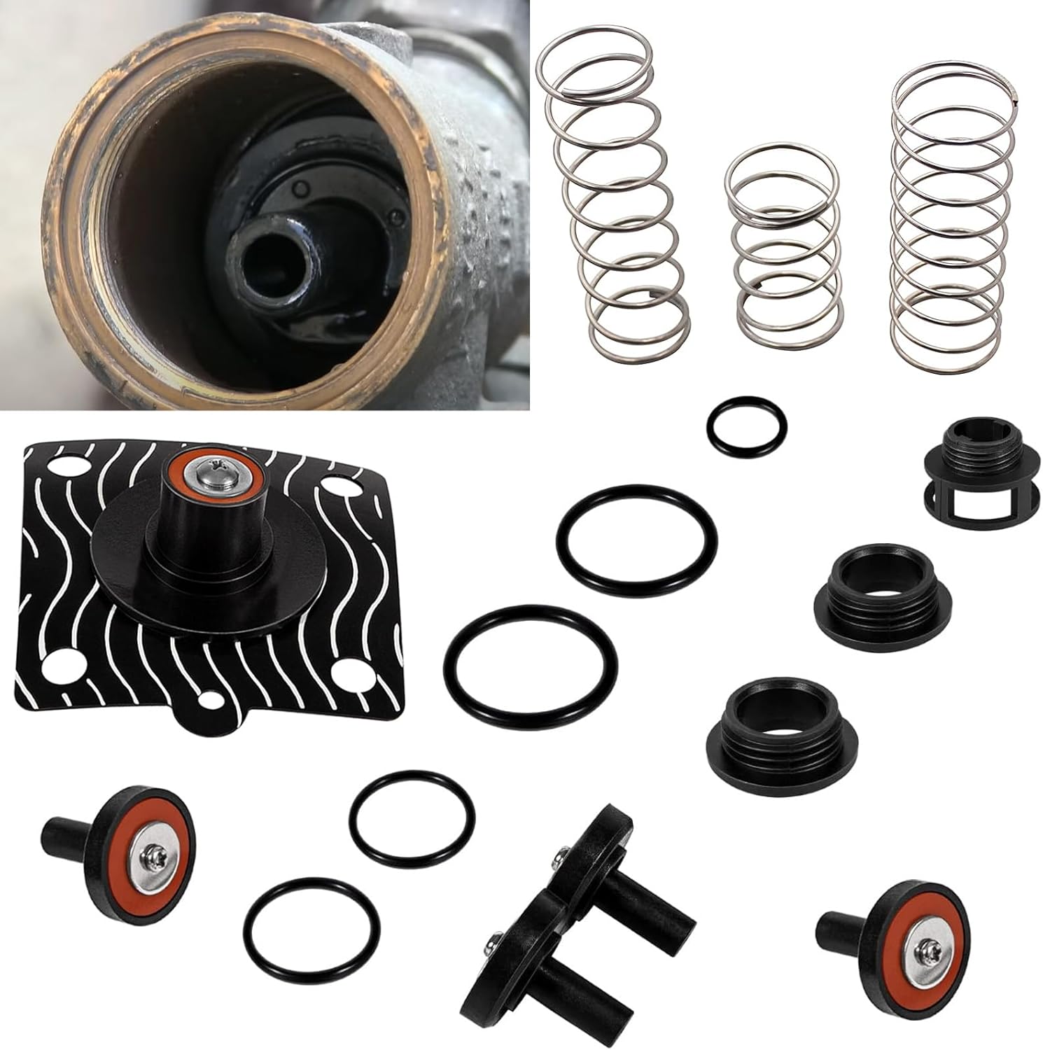 YMT Complete Poppets, Springs and Seats Repair Kit Fits for Zurn 1/4"-1/2" Model 975XL/XL2