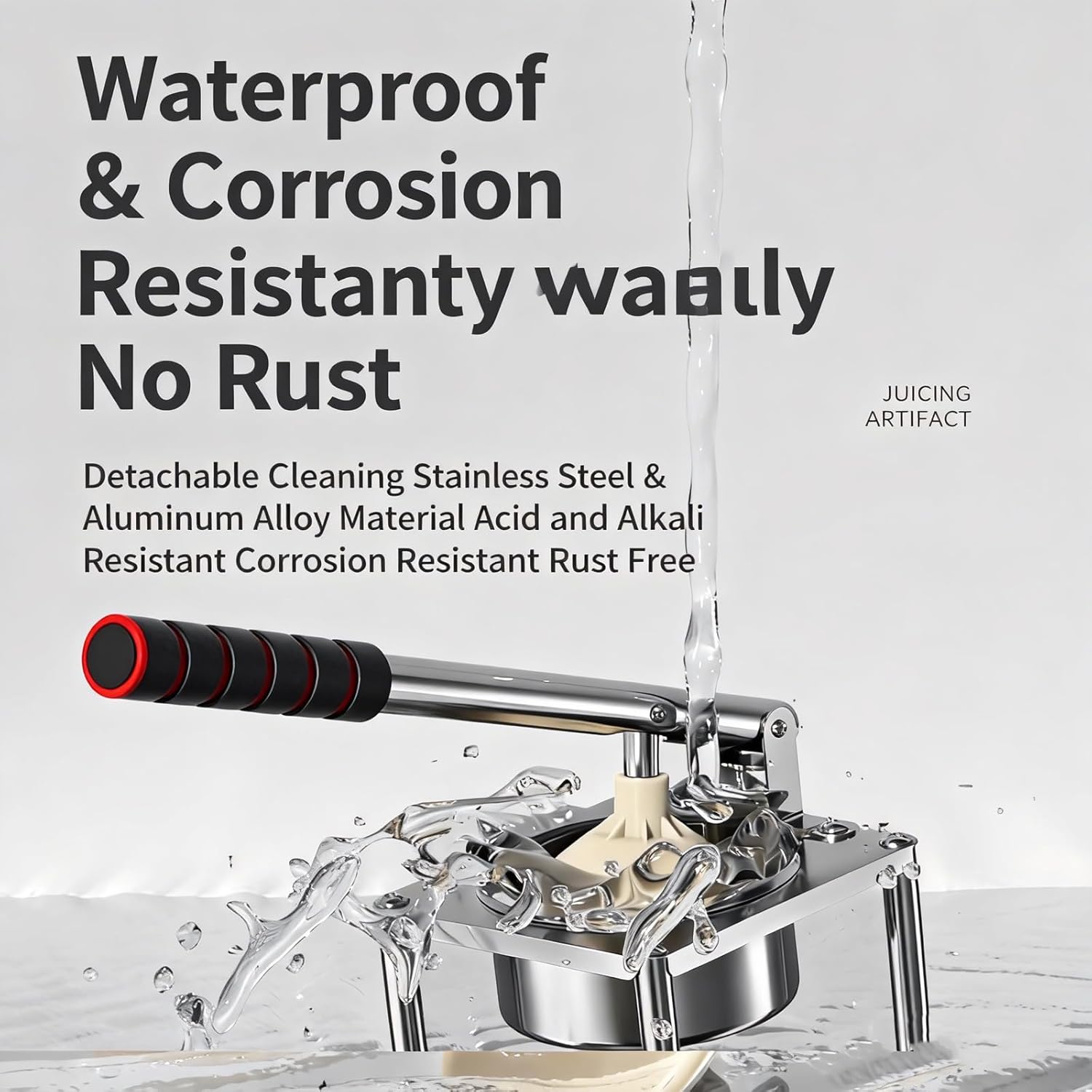 Orange Juice Squeezer - Easy-to-Clean,Manual Citrus Press & kitchen gadgets,Stainless Steel Lemon Squeezer, Manual Juicer Extractor for Lemon Orange Pomegranate Citrus (Silver) (Silver)