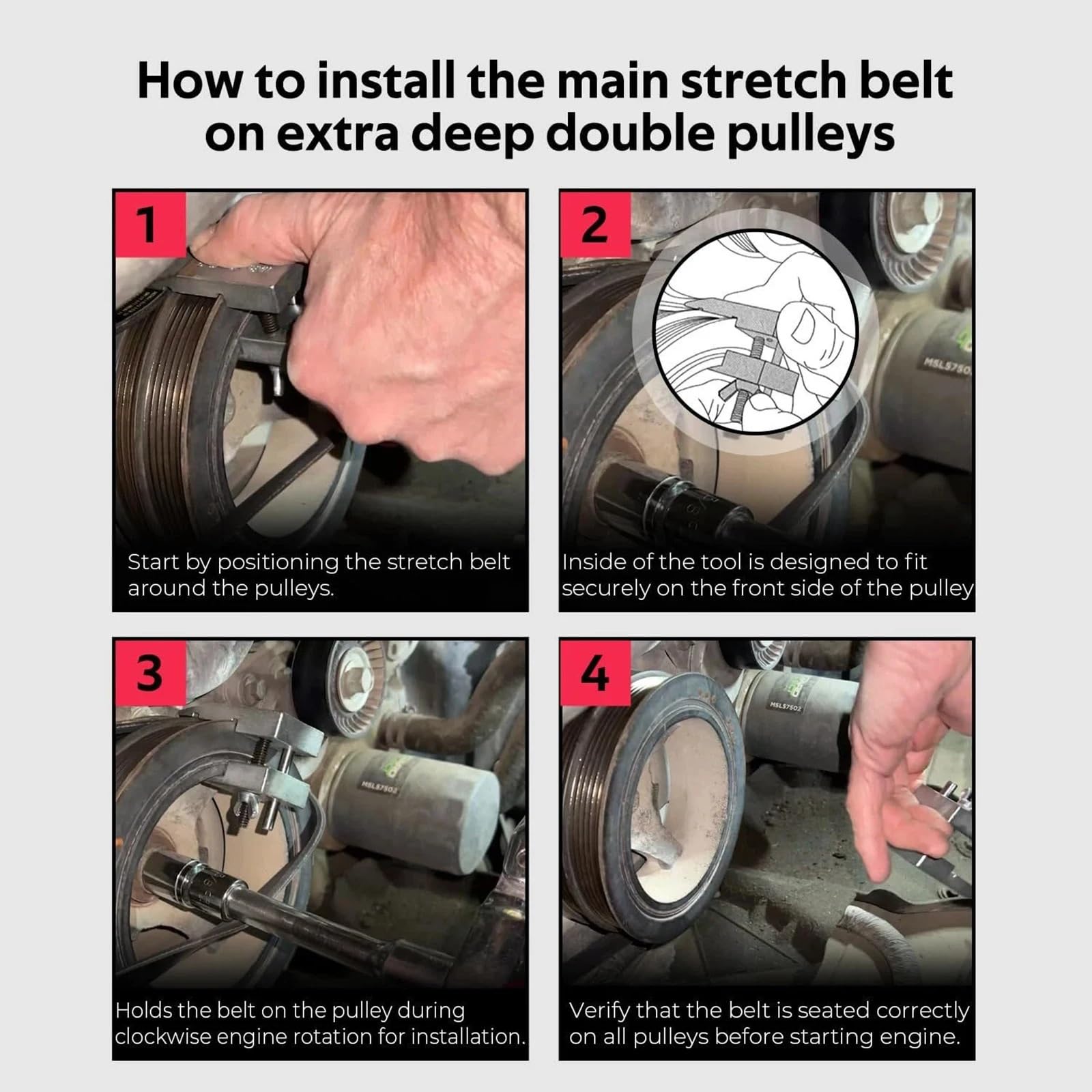 kit rozrządu auto Pasuje Do Silników Ford 3,5L 3,7L 59350 Instalator Paska Rozciągliwego Narzędzie Do Instalacji Paska Napinającego Praktyczne Narzędzie Do Paska zestaw silnika