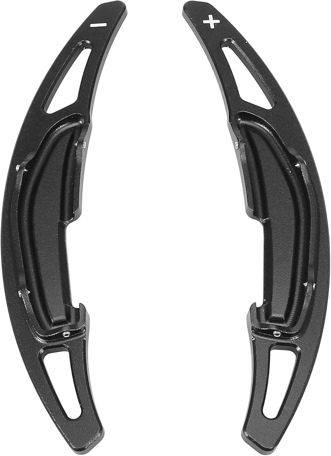 X AUTOHAUX Pair Black Car Steering Wheel Shift Paddle Cover