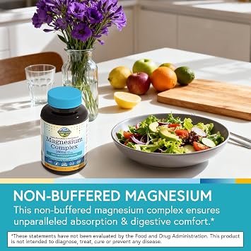 Terranics Magnesium Complex, 6-in-1, High Absorption, Glycinate, Citrate, Aspartate, Gluconate, Calmness, Heart, Bone, 240 Capsules, Non-Buffered