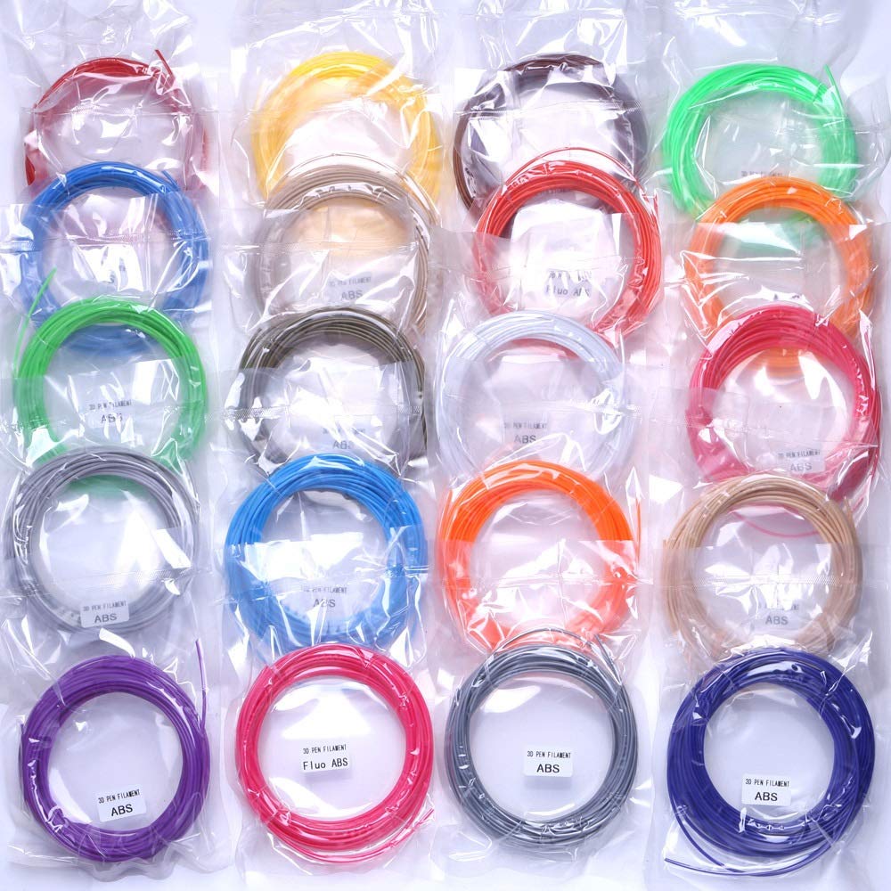 20 Colori o 10 Colori o 5 Colori/Set 3D Penna filamento ABS/PLA 1,75 mm plastica Gomma per Stampa 3D 200 Meter ABS