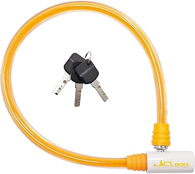 Amazon J C ジェイアンドシー ワイヤーロック Jc 030w F14mm 650mm イエロー J C スポーツ アウトドア