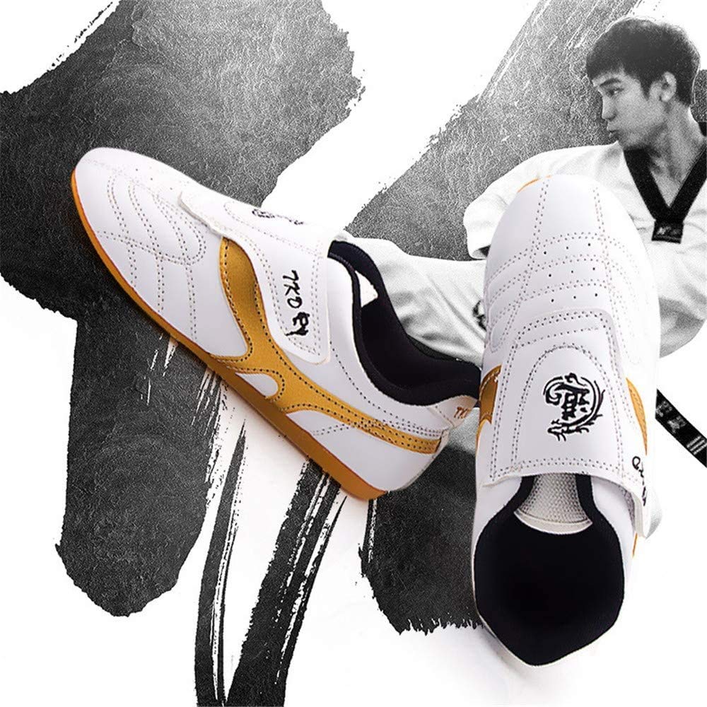 Meng Zapatillas De Taekwondo Antideslizantes Zapatos De Artes Marciales (Color : White, Size : 39)