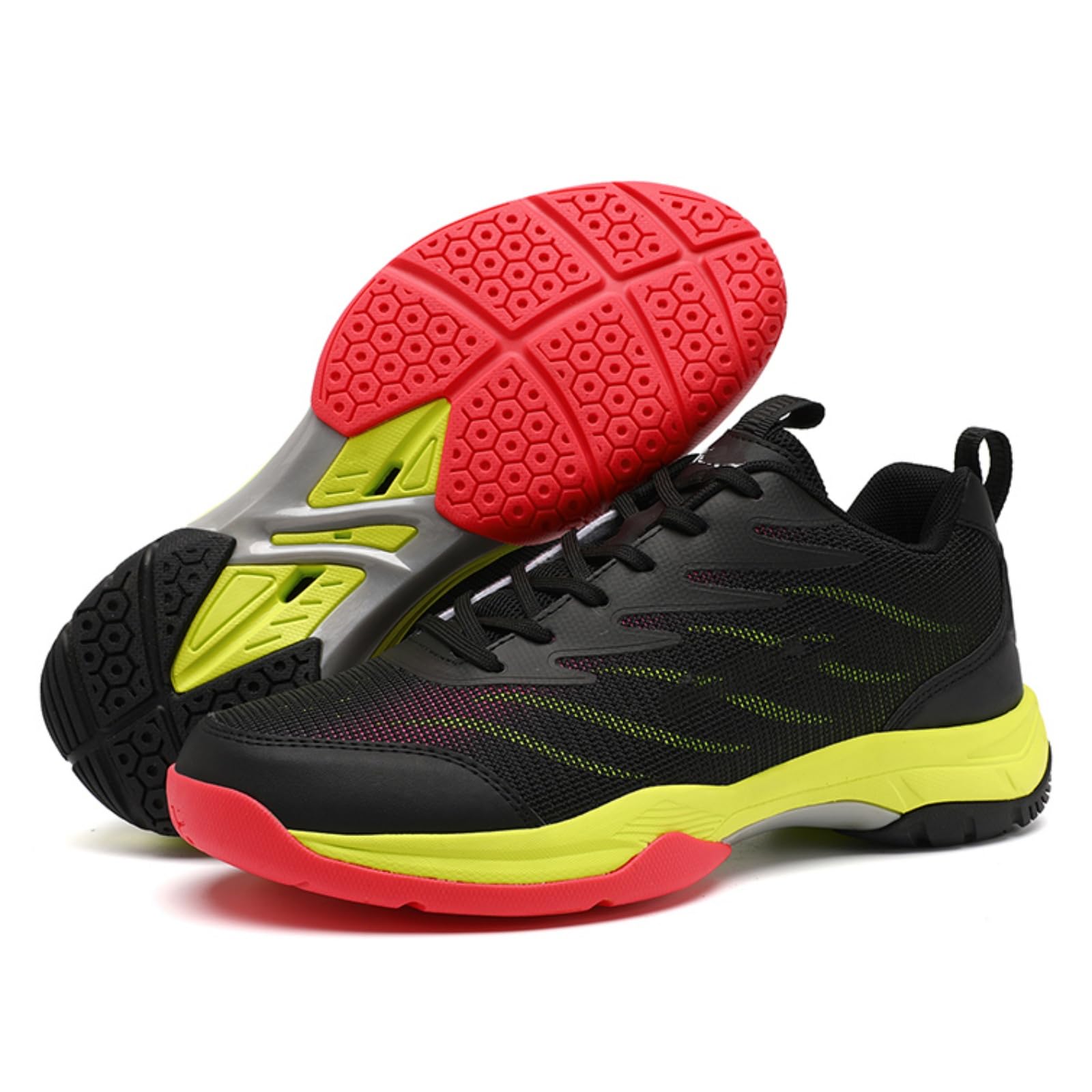 JiuQing Badmintonschuhe Für Herren Hallenschuhe Für Kinder Und Schüler | Leicht Atmungsaktiv, Rutschfest, Für Das Training Bei Racketsportarten, Für Volleyball Pickleball Und Squash