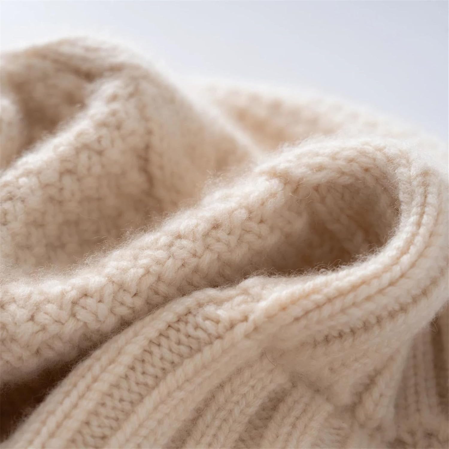 Unisex Winter Warm Casual Knitted Beanie Hat, Thicken Thermal Winter Cold Weather Cap for Skiing/Hiking/Skating