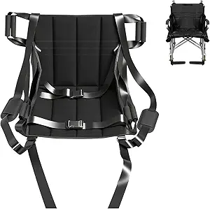 Patient Transfer Belt for Wheelchair to Car or Bed, Emergency Evacuation, Stair Lift Assist, Portable Slide Board Sling Seat Cushion for Elderly and Disabled