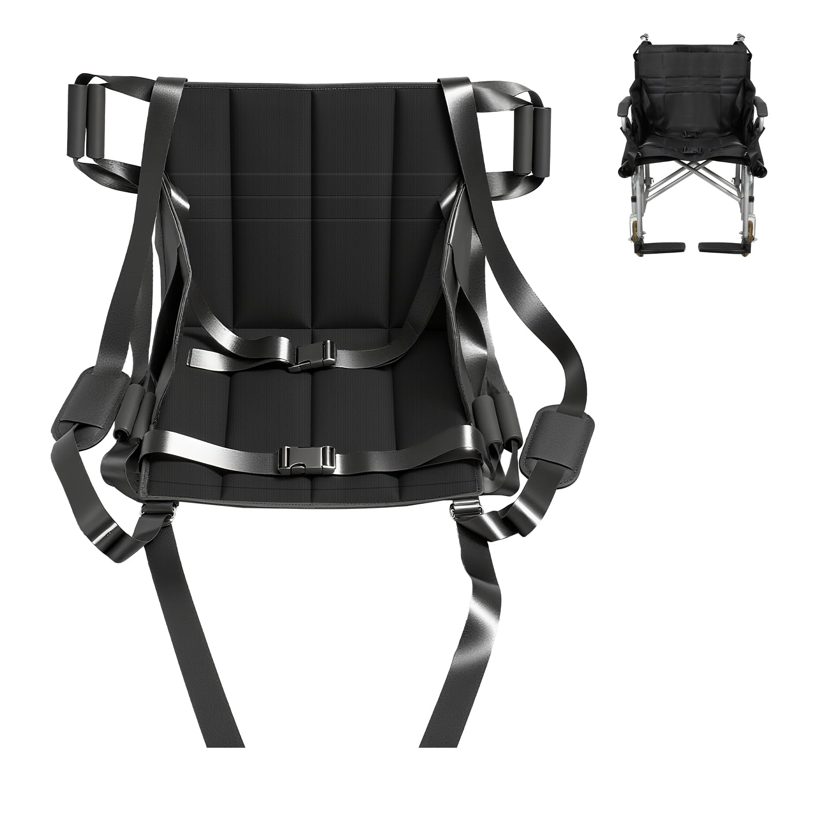Photo 1 of Patient Lift Transfer Belt for Wheelchair to Car/Bed, Emergency Evacuation Chair Stair Lift Assist pad, Portable Home Slide Board Sling Seat Cushion for Transferring Elderly and Disabled People.