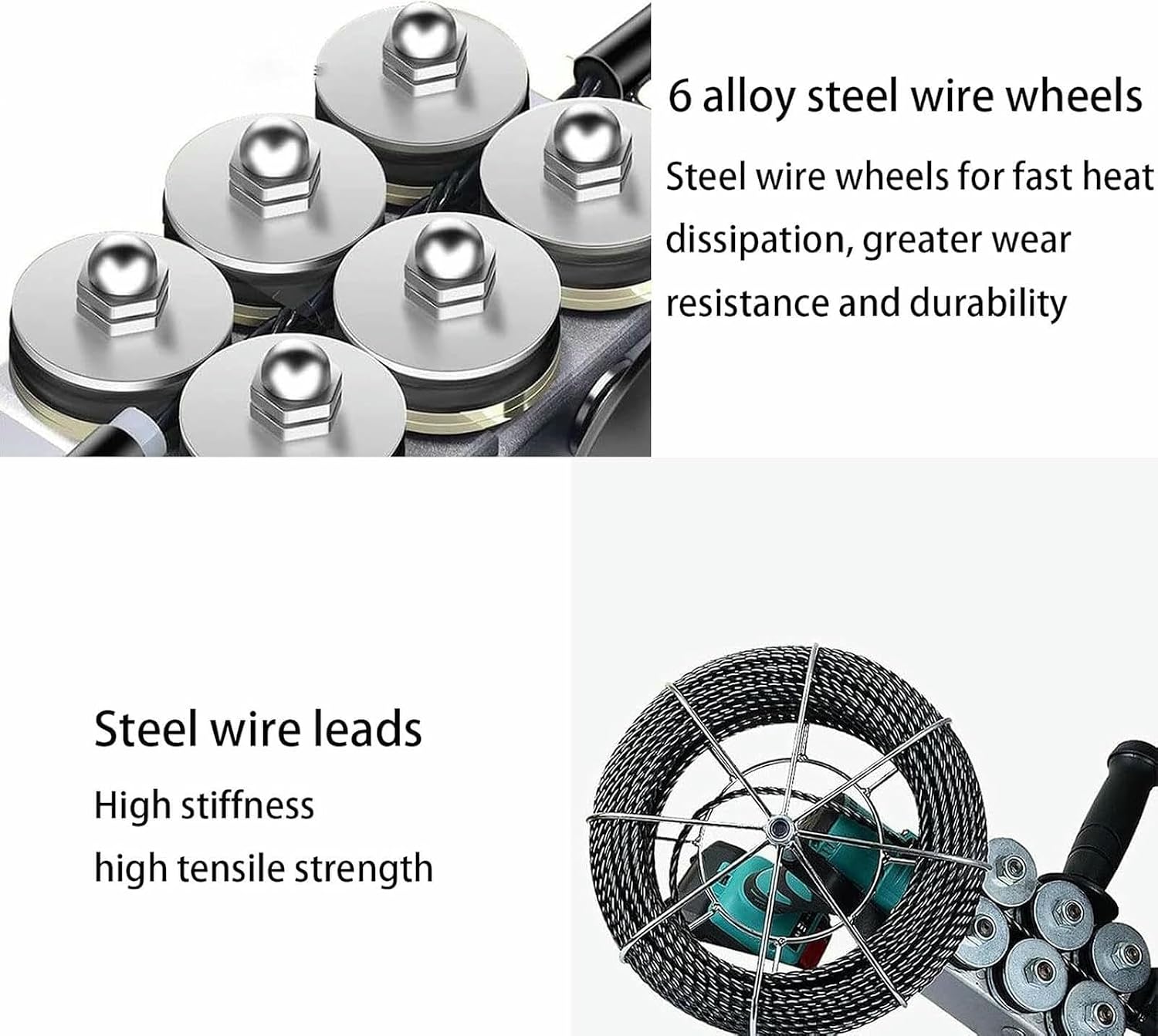 Electrician Wall Wiring Machine, Portable Wire Threader Stringing Machine, Automatic String Wire Puller, Cordless Electric Wire Stringing Machine with 2*Batteries