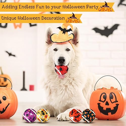 Miniatura 5 de 36 pelotas de tenis chirriantes para perros de 2.5 pulgadas interactivas para perros pequeños, medianos y grandes, juguetes para masticar para tirar