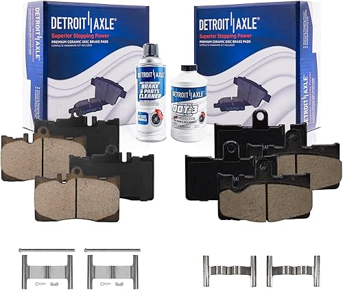 Miniatura 133 de Detroit Axle - Pastillas de freno traseras para Chevrolet Captiva Sport Equinox GMC Terrain Pontiac Torrent Saturn Vue XL-7, Pastillas de freno de