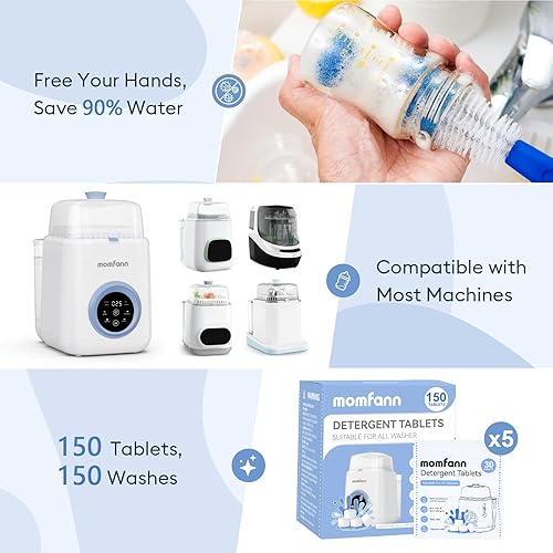 Miniatura 8 de Tabletas de detergente profesional de limpieza profunda para todas las lavadoras de biberones, pastillas para lavadora de biberones, esterilizador y