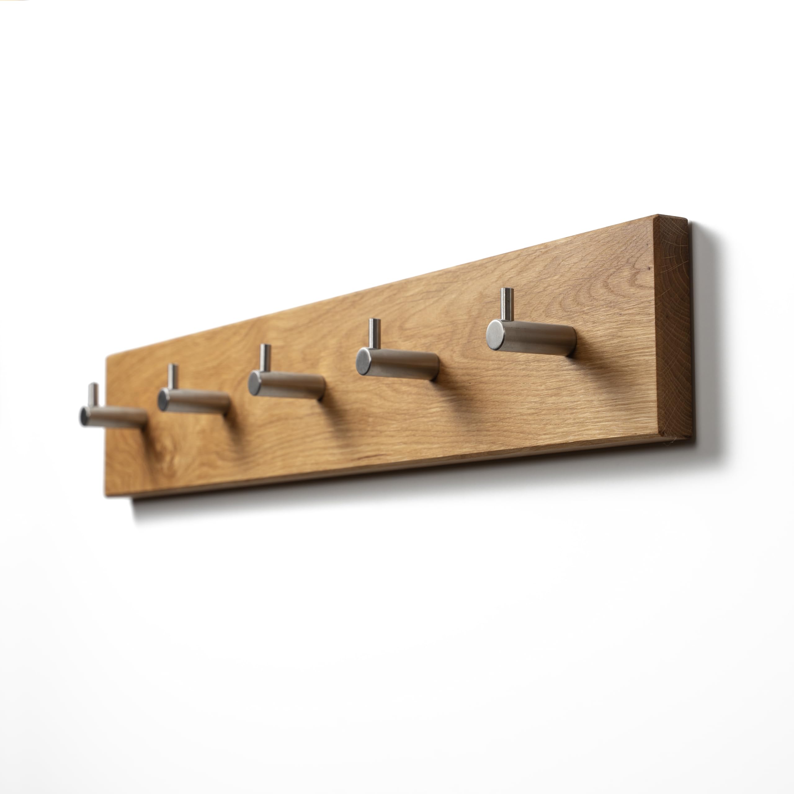 Appendiabiti parete appendiabiti muro legno attaccapanni muro pannello appendiabiti moderno marrone legno 667 - ingresso - 105 x 34 cm | Leroy Merlin