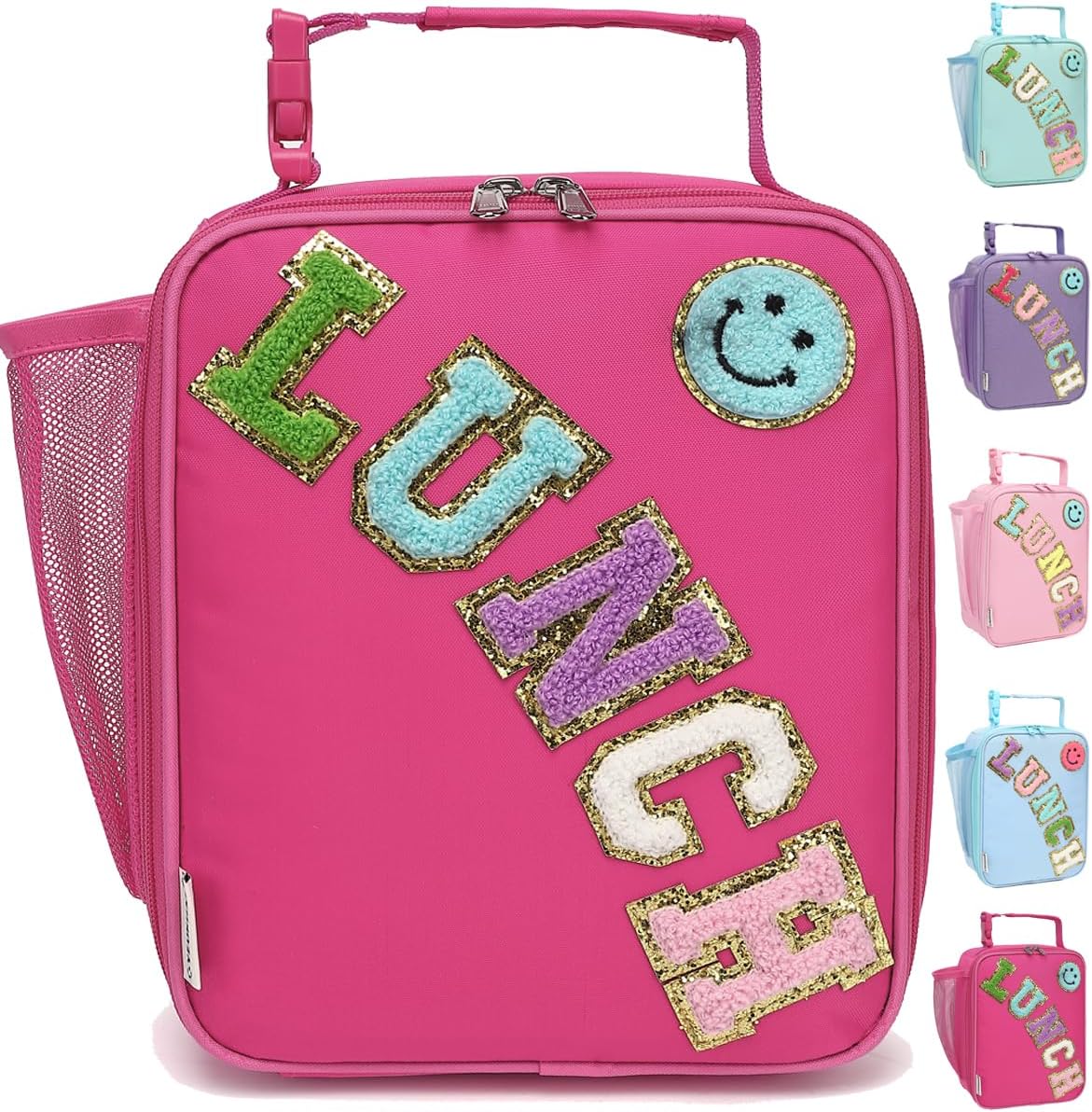 Lonchera con aislamiento para mujeres, niñas, adolescentes, bolsa grande con aislamiento térmico para niños, grande, reutilizable, linda, bolsa