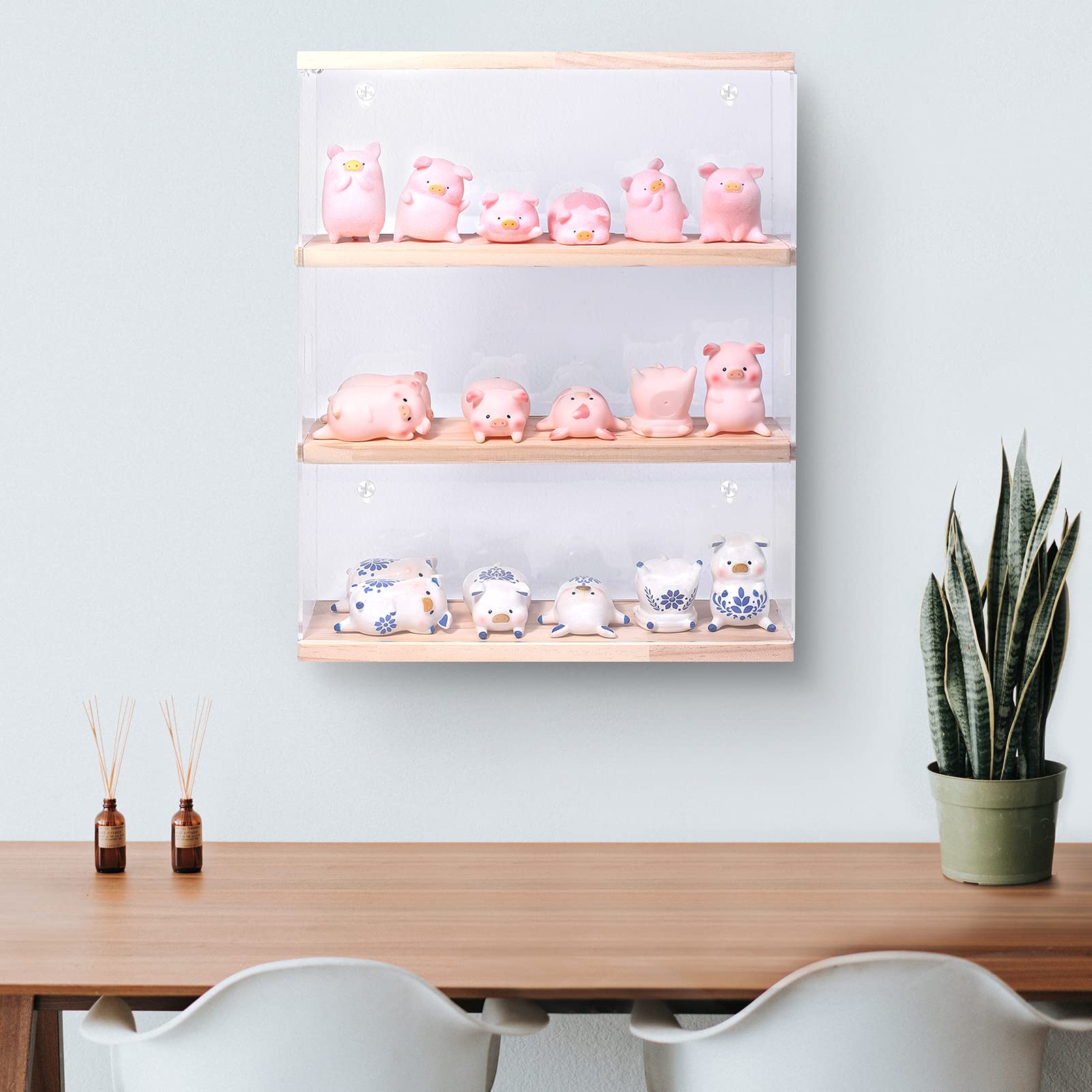 Buy DuvinDD Acrylic Display Case Wall Mounted Funko POP Shelves Clear