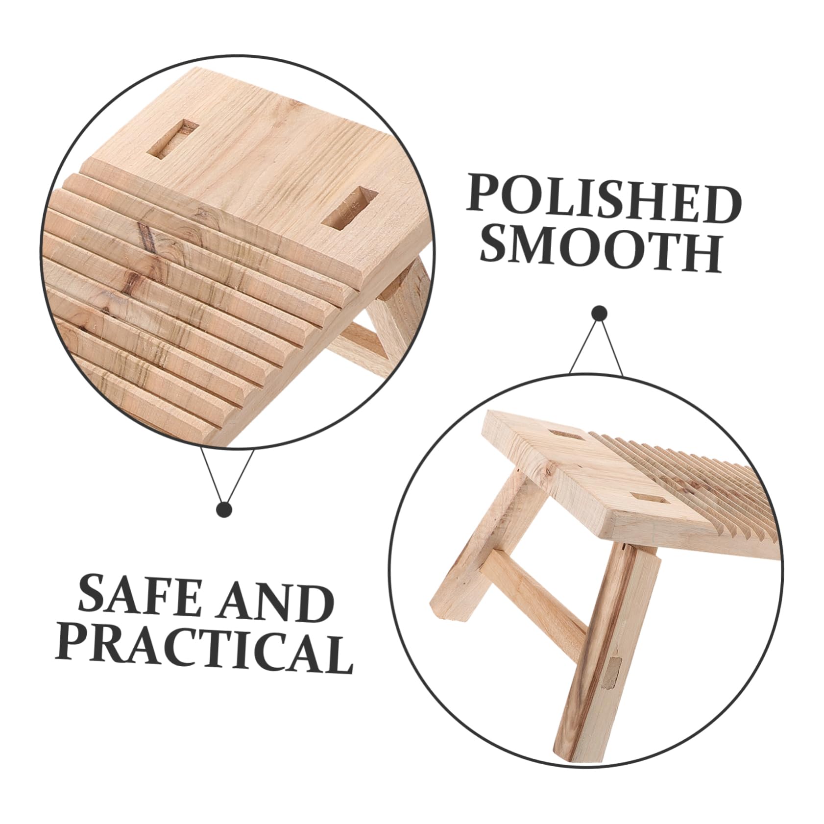 Asse da Lavare a Mano Rettangolare in Legno Massello 50x20x2,5 Cm Antiscivolo Piedi per Lavanderia Domestica e Uso in Viaggio