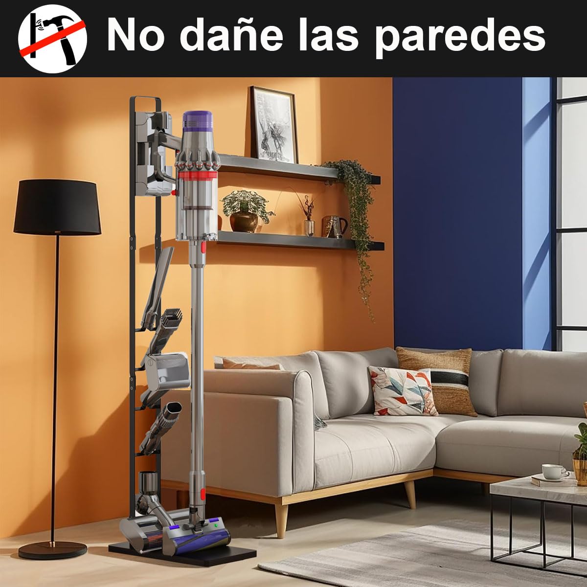 Foho Metal Soporte Organizador Compatible para Dyson V16 Gen5 V15s V15 V12 Slim V11 V10 V8 V7 V6 Aspirador