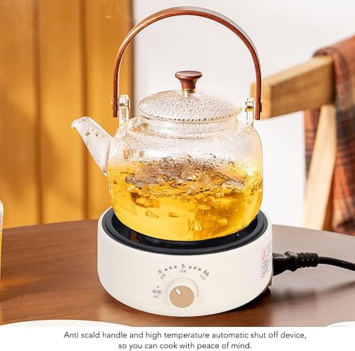 Miniatura 4 de Placa de cocción eléctrica, encimera de calefacción de 360 grados, estufa eléctrica portátil única, estufa eléctrica multifunción eficiente y