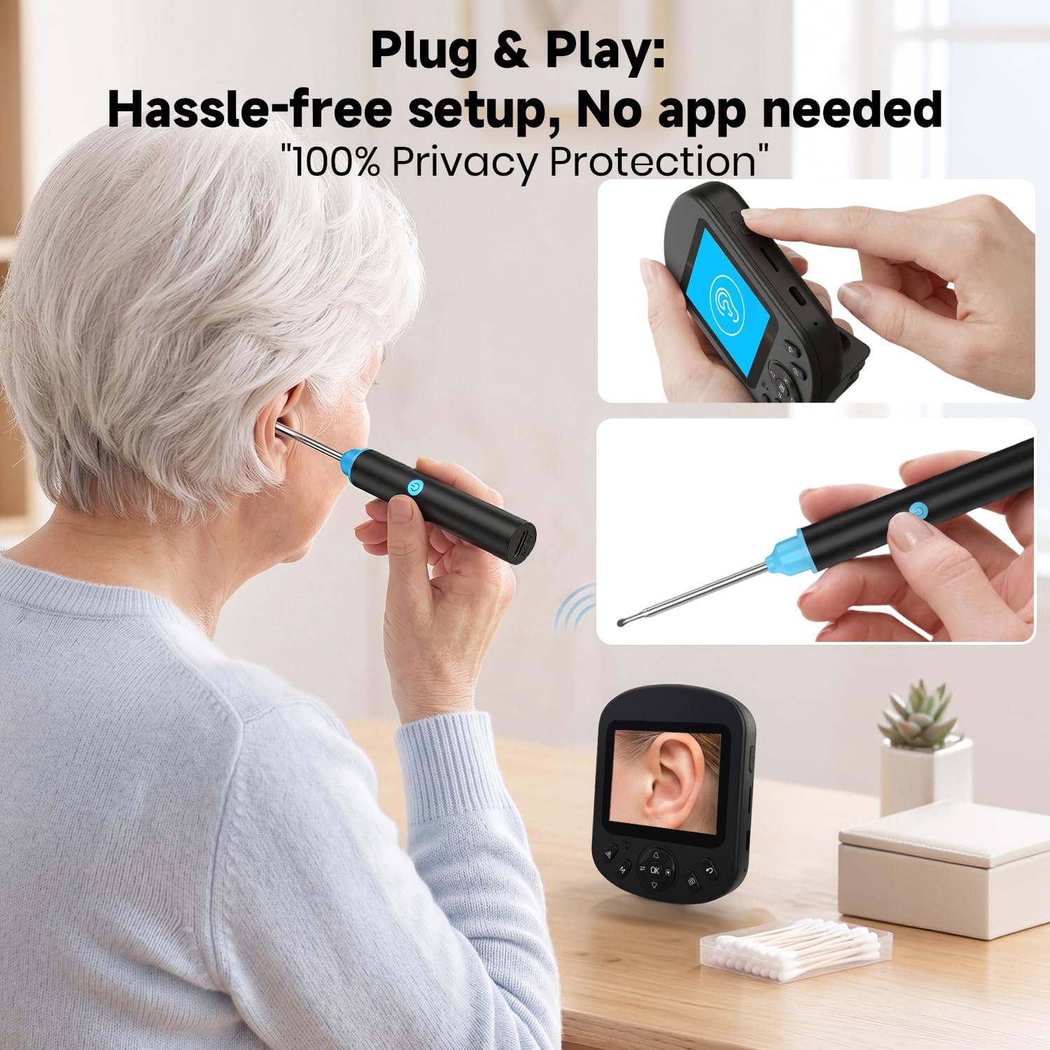 Smart Otoscope Camera - See Your Ear Canal! -3