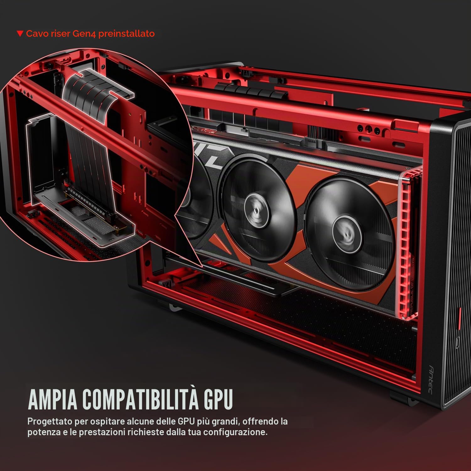 Antec Performance 1 M Nero Mini ITX PC Gaming Case