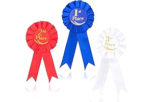 3PCS Award Ribbons 1st 2nd 3rd Participation Ribbon