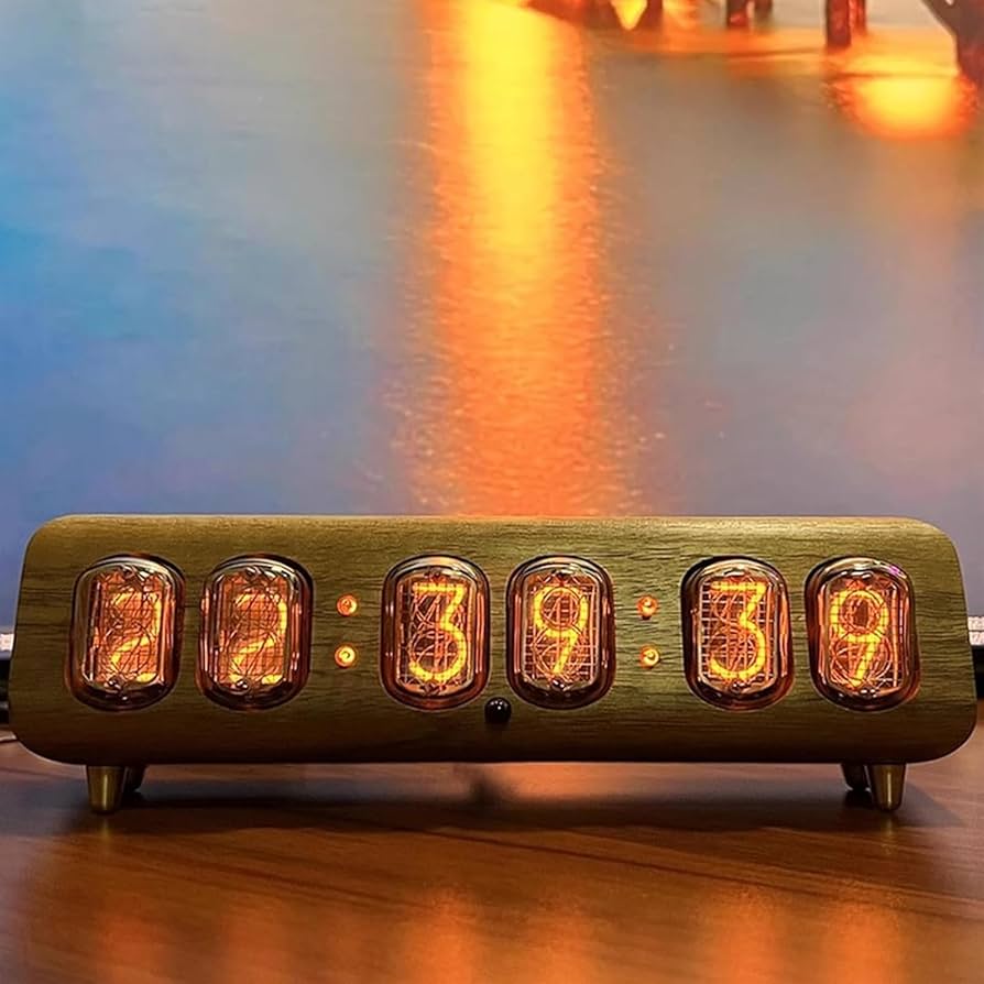 Amazon.co.jp: ニキシー管時計、自動明るさ調整 IN12 ヴィンテージ時計