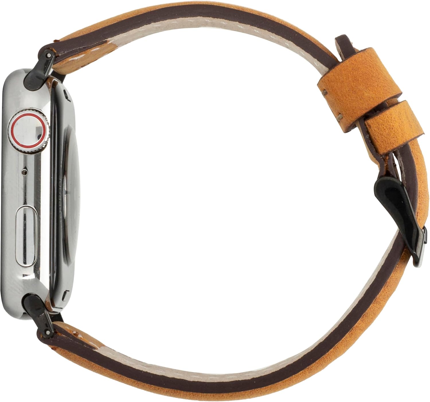 BLACKBROOK Classic Premium Leather Band compatible with Apple Watch 42mm / 44mm / 45mm, Full Grain Genuine Leather Replacement Strap