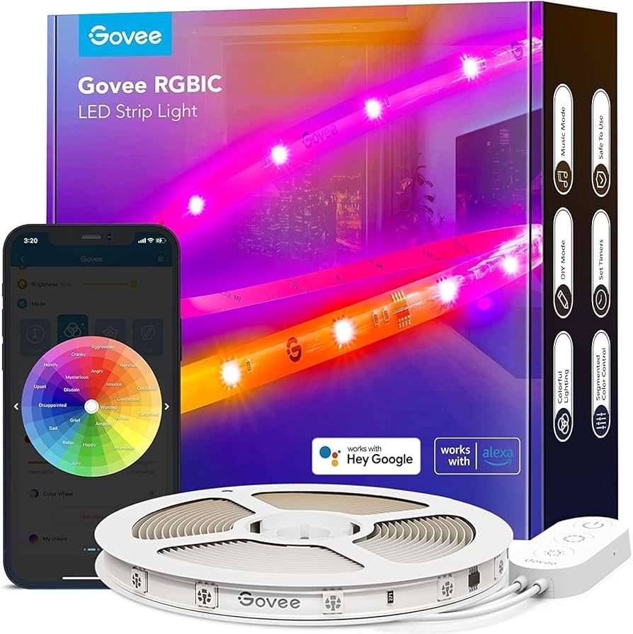 Amazon.co.jp: Govee(ゴビー) LED リボンライト (RGB‐IC 5メートル