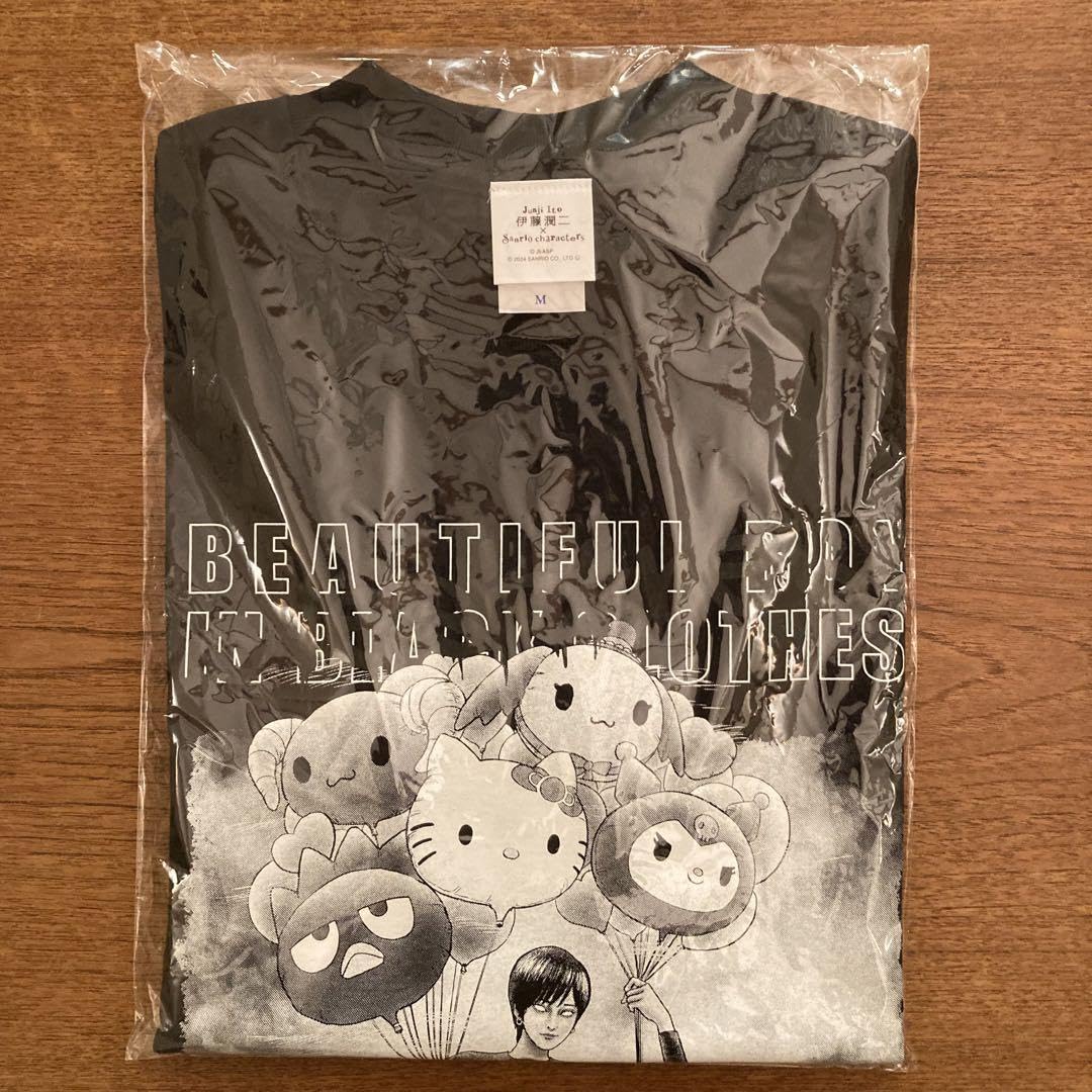 Amazon.co.jp: 伊藤潤二 ラギットTシャツ 浮遊する四つ辻の美少年 M