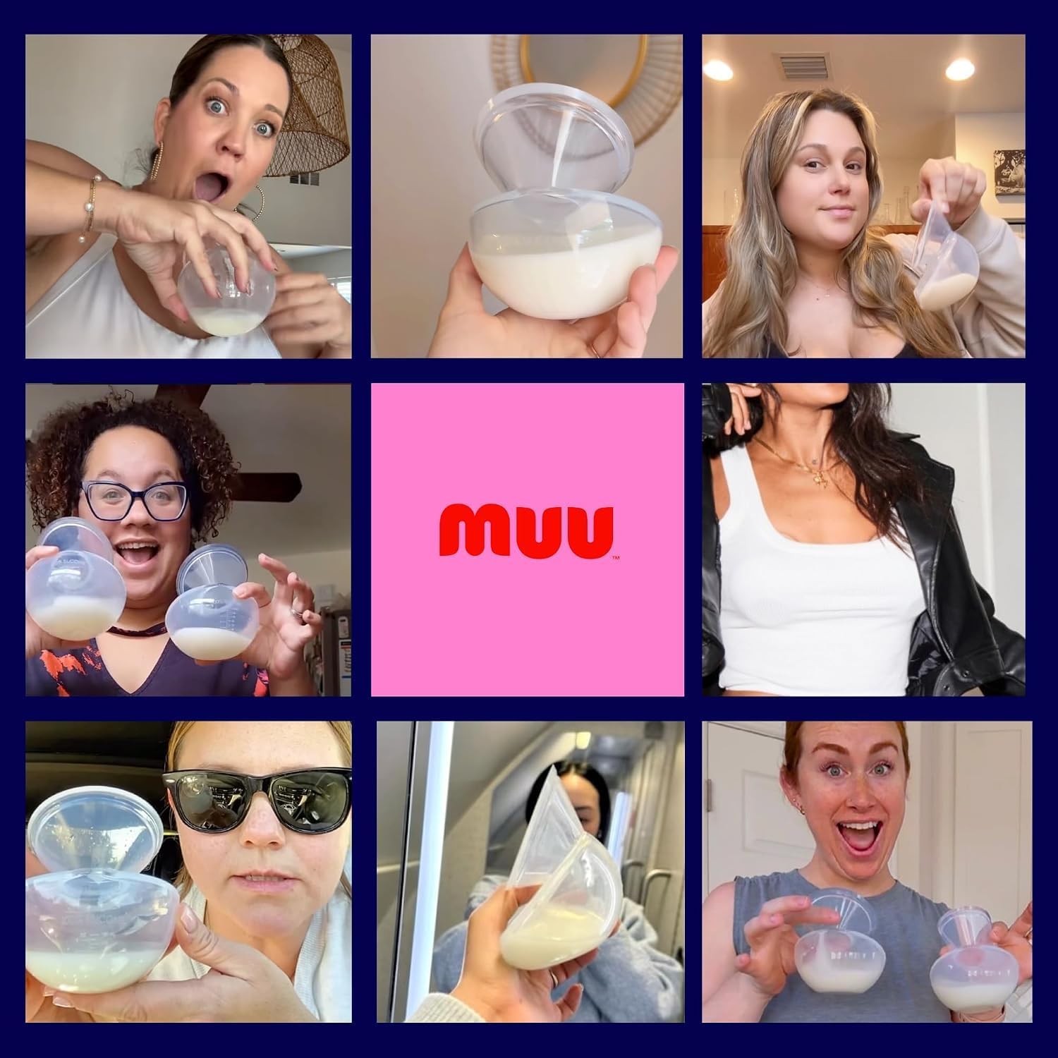 MUU Manual Breast Pump for Breastfeeding | Discreet, Hands-Free, Portable, Food-Grade Silicone | 5oz Wearable Breastfeeding Essentials, BPA-Free (Single Pump) image 4