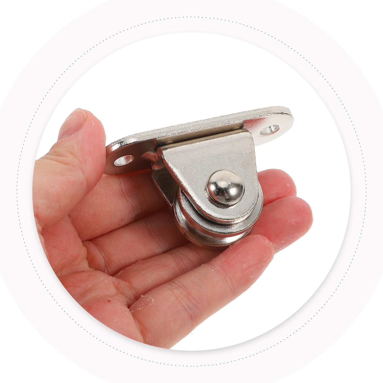 Juego de 4 poleas de cuerda pesada con rodamientos, poleas directas eficientes para tendederos y aplicaciones de elevación