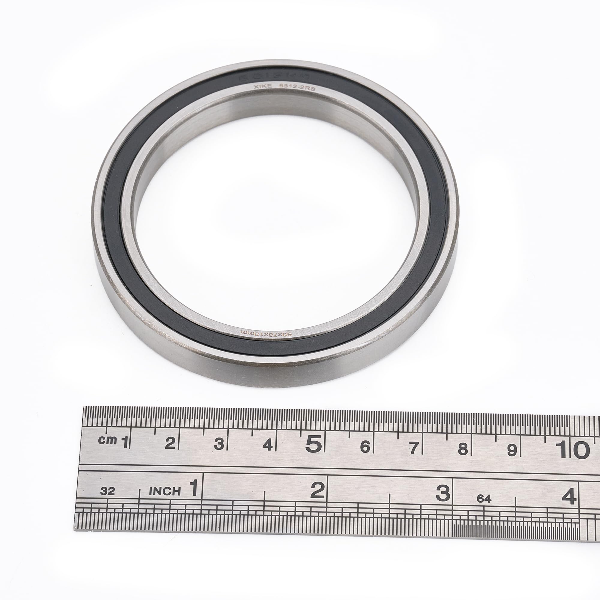 XiKe 2 Stück 6812-2RS Kugellager 60x78x10mm Vorgeschmiert｜Chromstahl｜Gummi Doppeldichtung, 6812RS Rillenkugellager mit Abdeckungen.
